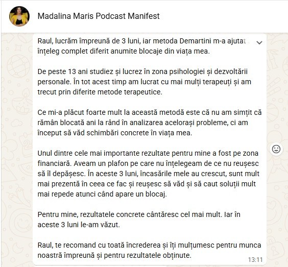 Testimonial client